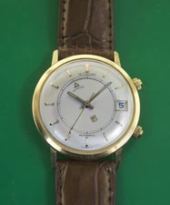 14K  Gold 36 mm Vintage 50's  Le Coultre-Vacheron Automatic MEMOVOX DATE  Watch