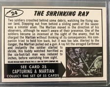 MARS ATTACKS 1994 1/1 rarity white back card unique? Topps Pack Pulled