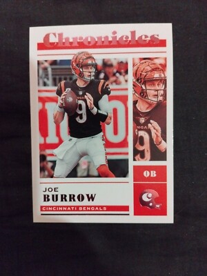2022 Panini Chronicles #5 Joe Burrow Cinnati Bengals Pink Parallel
