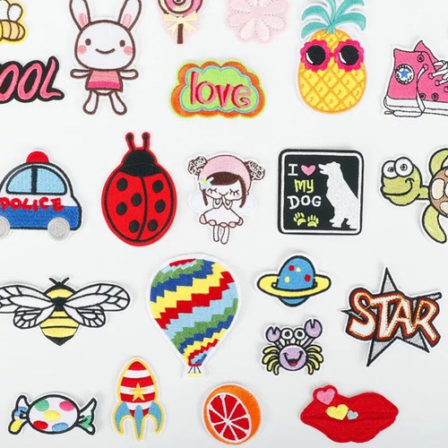 32/60x Iron On Patches Cartoon No Sewing Embroidered Patches Clothes Jeans DIY - Picture 7 of 14