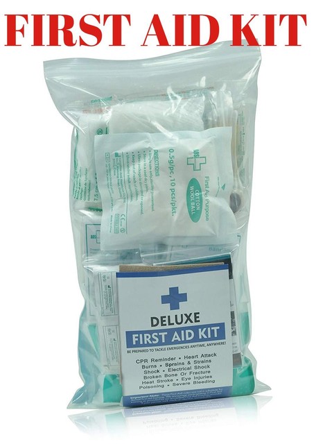 Medical Trauma Pack First Aid Kit Bandages Emergency Blanket Cold Pack Eyewash