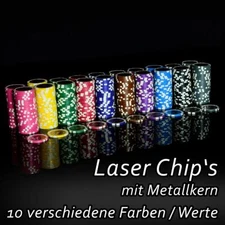 50 fiches poker casinò peso 12 grammi nucleo in metallo 1 - 10.000 chip laser poker