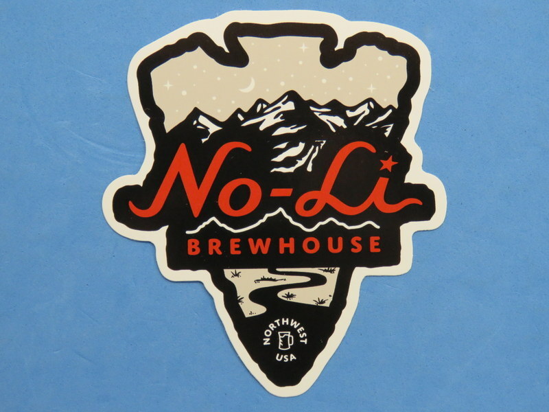 BEER Brewery STICKER ~ NO-LI Brewhouse ~ Spokane, WASHINGTON, Northwest, USA
