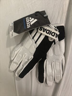 Adidas Equipment EQT Womens LAX Lacrosse Glove Small White Black Gray New