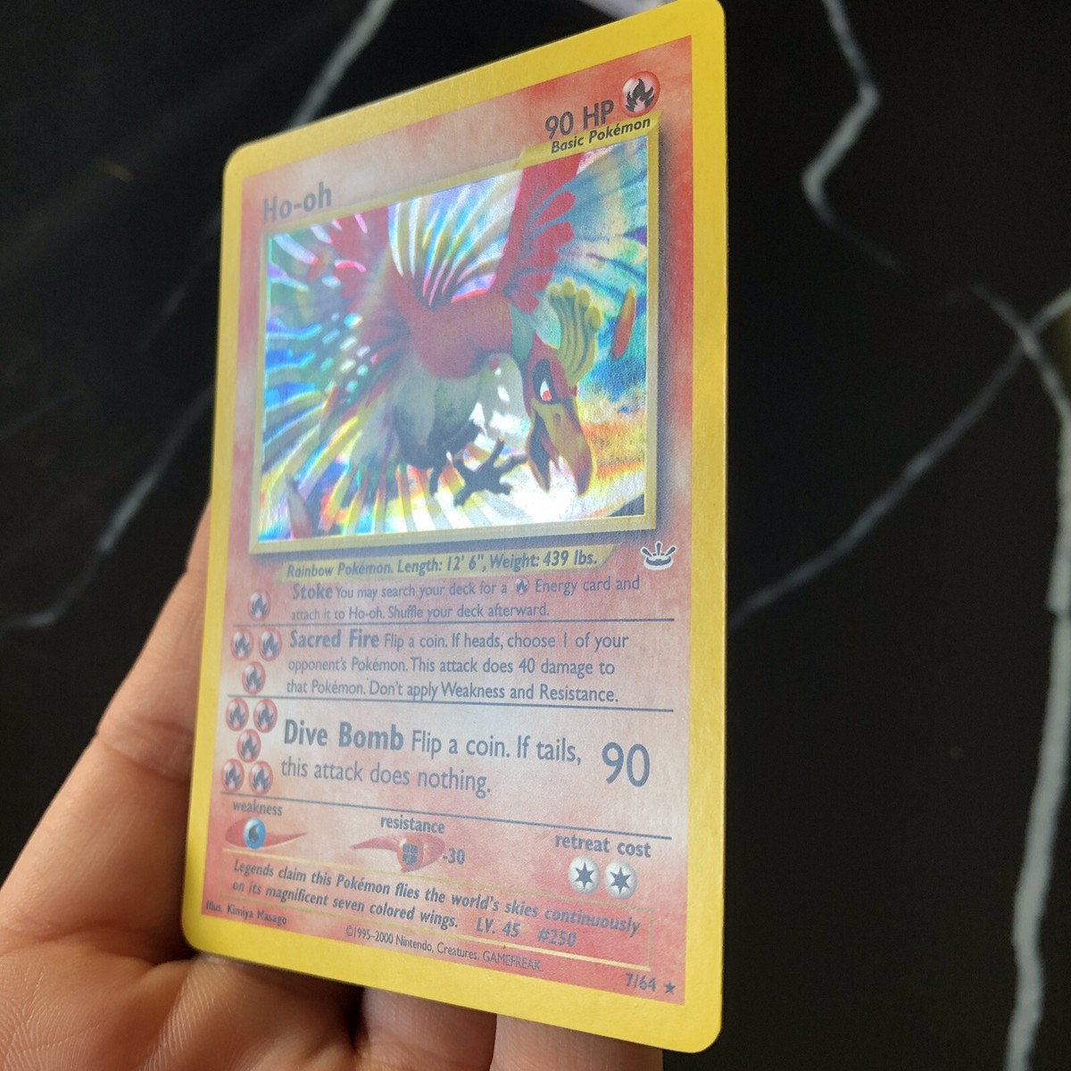 ホウオウ ho-oh 7/64　英語　海外 Ho-Oh 7/64 Neo Revelation Holo Rare Legendary Pokemon Card