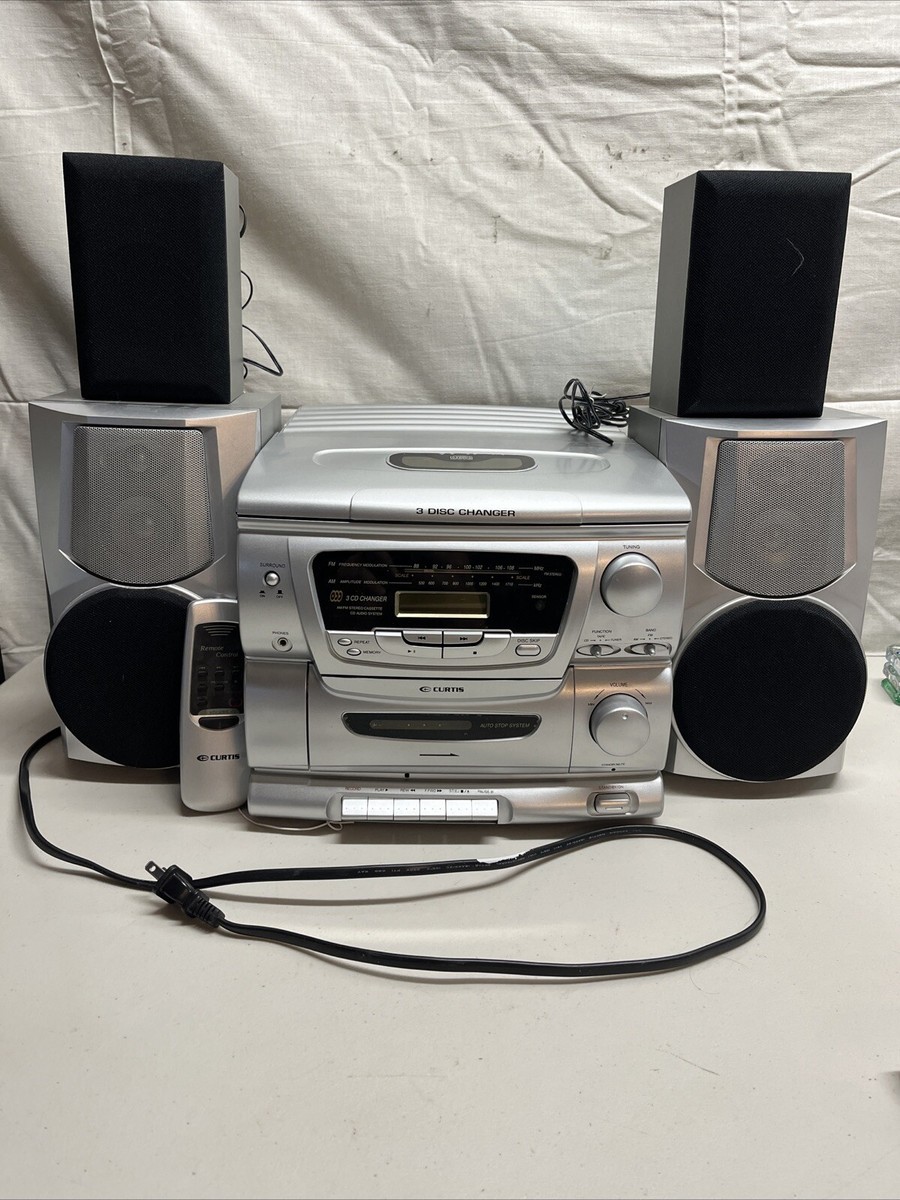 curtis rcd855 3cd Radio disc changer cassette player surround