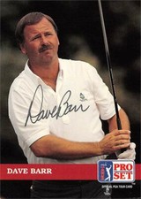 Dave Barr autographed trading card Golf, PGA Tour, Oral Roberts 1992 Pro Set #67