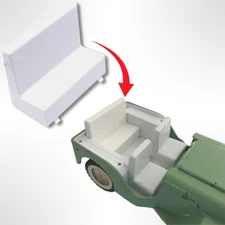 Replacement Replica Rear Seat for 1963 Tonka Jeep Vintage Metal Toy