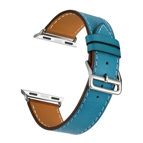 Correa de correa para reloj inteligente de cuero genuino para Apple Watch Series 7 6 5 4 3 2 1 - Imagen 120 de 152