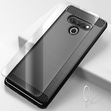 Screen Protector Shock Absorbing Carbon Fiber Case for LG Stylo 6 LM-Q730AM New