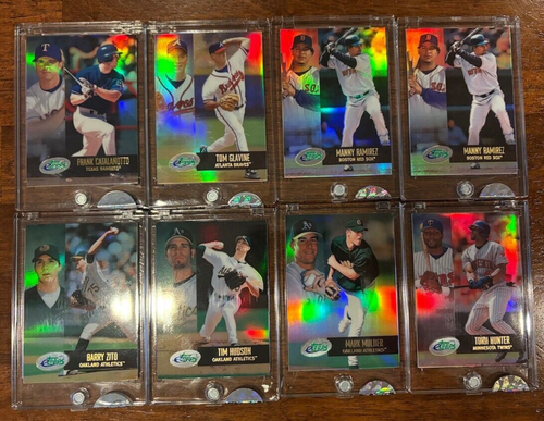 2002 eTopps 8 Card Lot Sealed Catalanotto Glavine Zito Mulder Hunter Manny x2