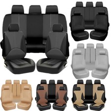 For Toyota Rav4 Full Set Car Seat Covers Pu Leather 5 Seats Front Rear Cushions