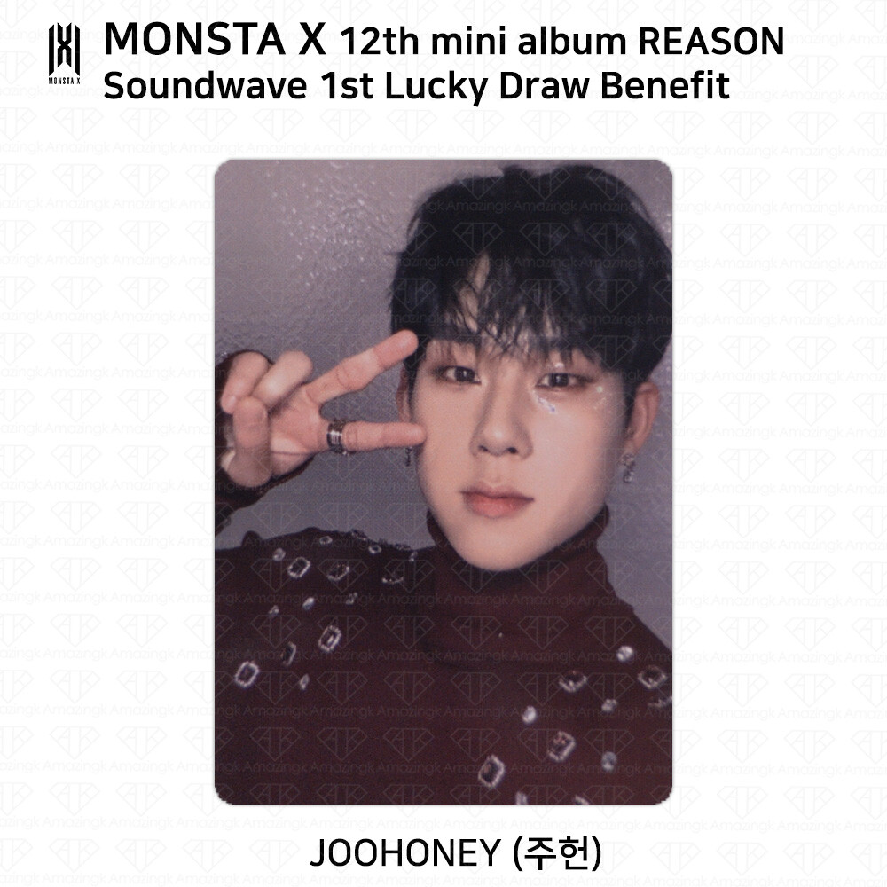 Monsta X 12th Mini Album Reason Soundwave Lucky Draw Photocard Set