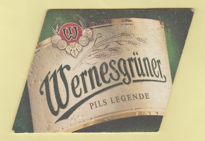 Bierdeckel - Coaster , WERNESGRÜNER , Steinberg-Wernesgrün / Sachsen #3149#