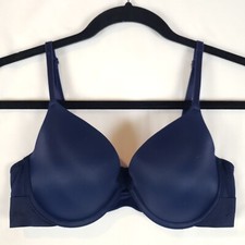 Victoria Secret PINK Bra Wear Everywhere Push-Up 34C Navy Blue Padded No Tag