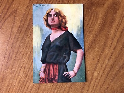 AK DAS THEATER VON LYDA BORELLI MALER F. SPOTTI NICHT GEREIST SUBALPINA AC