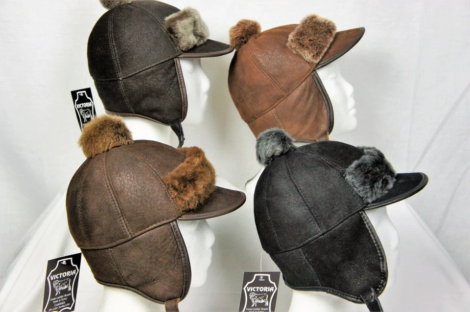 4 Colores UNISEX NIÑOS PIEL DE OVEJA REAL PIEL DE OVEJA Sombrero Invierno NIÑOS NIÑAS, NUEVO CON ETIQUETAS Foto 4 de 4