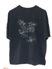KISS  Band Signatures Men's XL  T Shirt  New  5353
