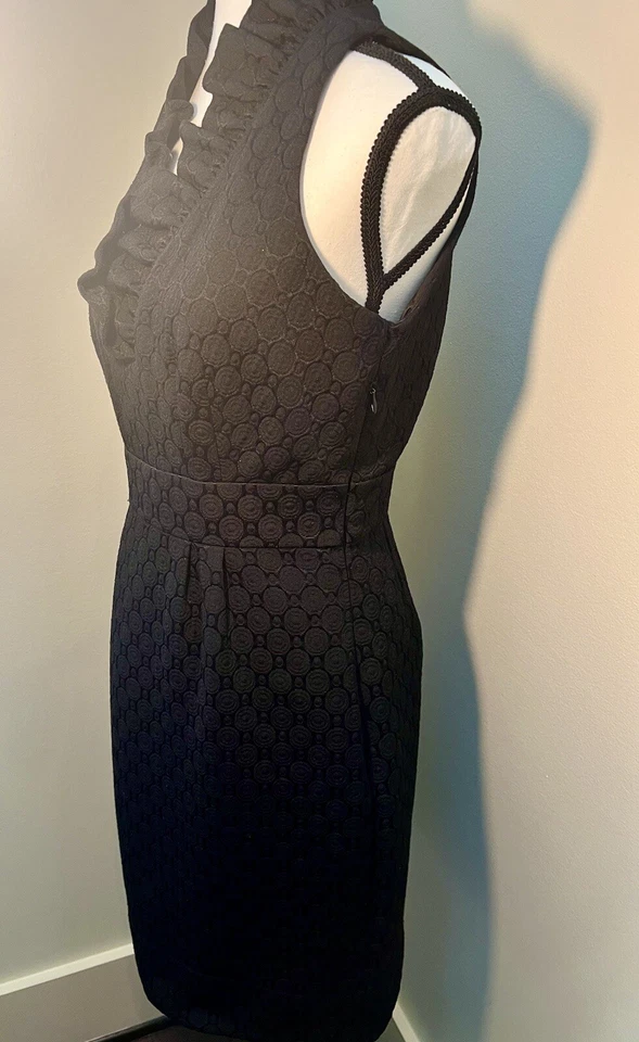 Vestido a medida Marc by Marc Jacobs mezcla seda/algodón/cachemira talla S negro Foto 4 de 4