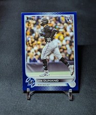 Joe Dunand Royal Blue Parallel Rookie Card RC 2022 Topps Update US126 Marlins. rookie card picture