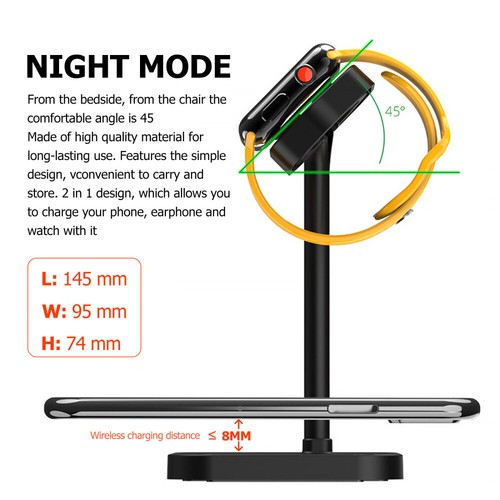 Wireless Charging Stand Multifunction Bracket Headset Charger - 第 5/12 張圖片