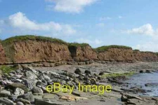 Photo 6x4 Golf course strata North Sunderland Below the turf the topsoil  c2012