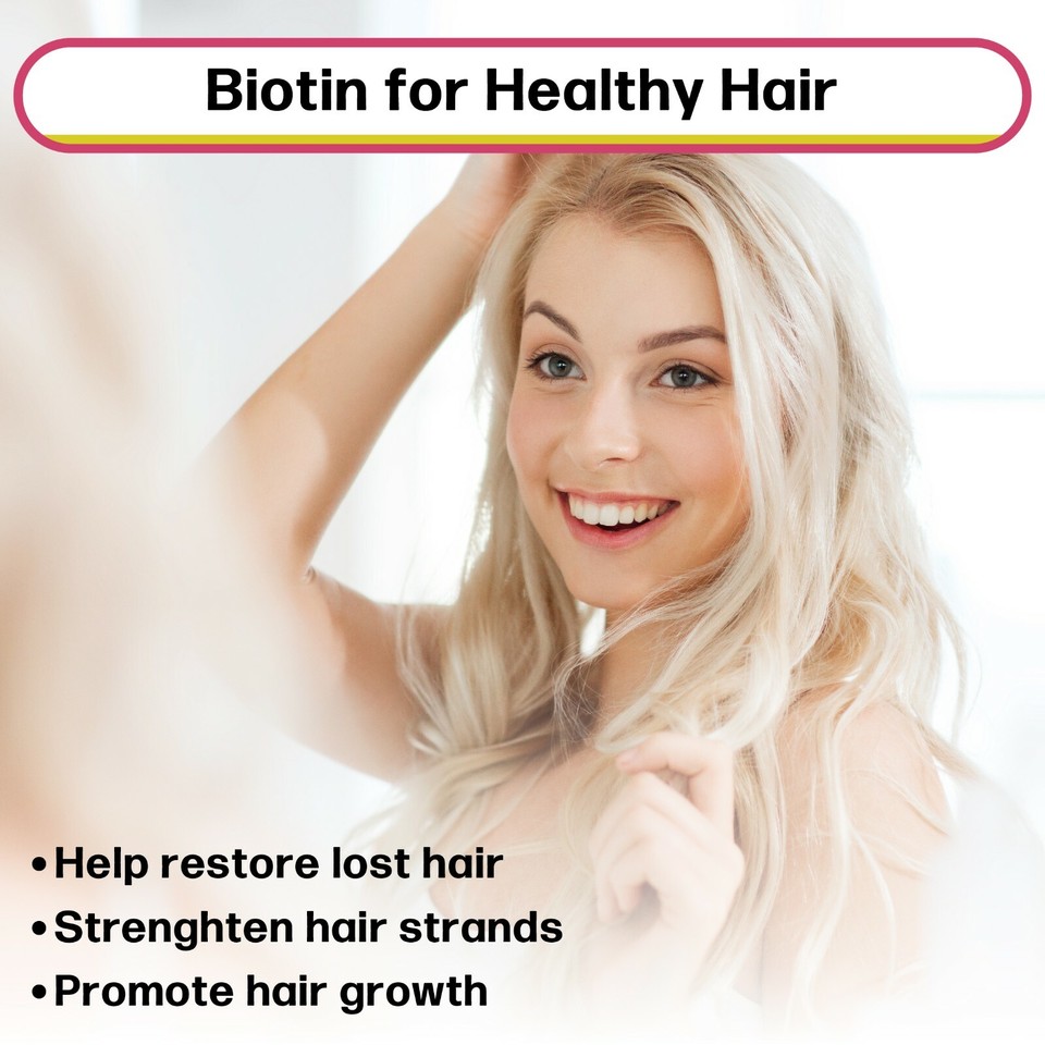 Biotin Liquid Drops 5000mcg Biotin Per Serving 60 Serving Mixed Berry ...