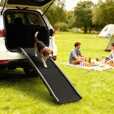 Portable Dog Ramp for Cars  Beds   Foldable, Safe, Easy Storage