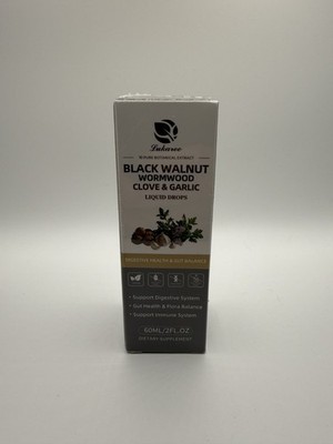 Lukaree Black Walnut Wormwood Clove & Garlic Drops 2 fl oz - Brand New Sealed