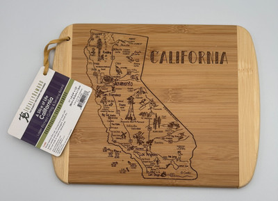 A Slice of Life California TOTALLY BAMBOO Cutting Board  11'' x 8.75''