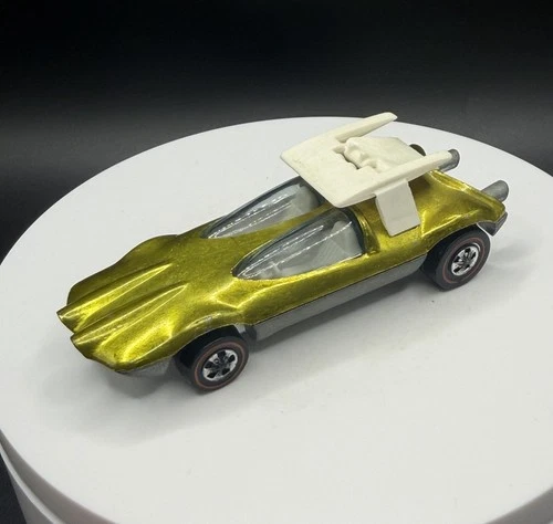 Vintage Hot Wheels Redline Swingin’ Wing Yellow - All Original, Excellent Car