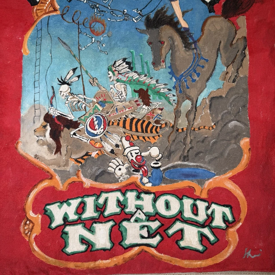 Jaqueta jeans vintage anos 90 GRATEFUL DEAD PINTADA À MÃO - Sem rede G GG - Imagem 4 de 4