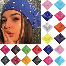 Bandana Paisley Mouth Protection Headband Head Wear Wrap Band Neck Scarf