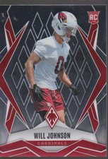 2025 Panini Phoenix #221 Will Johnson Rookie Arizona Cardinals