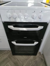 Logik LFTC50W23 50cm Electric Cooker Twin Oven – Fully Cleaned and Working