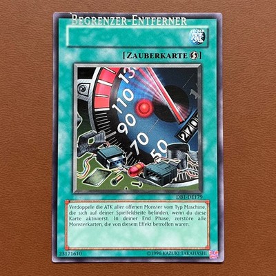 Yugioh Begrenzer-Entferner DB1-DE179 misprint Fehldruck Limiter Removal error