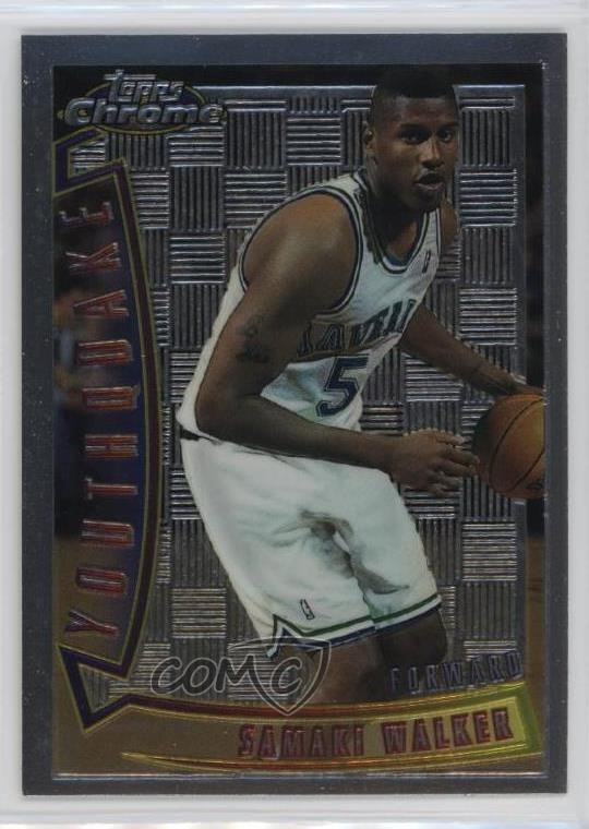 1996-97 Topps Chrome Youthquake Samaki Walker #YQ2 Rookie RC 19iy