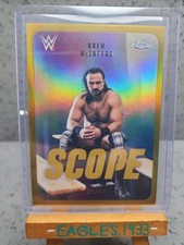 2026 Topps Chrome WWE Scope Drew McIntyre 09/50 Gold Refractor