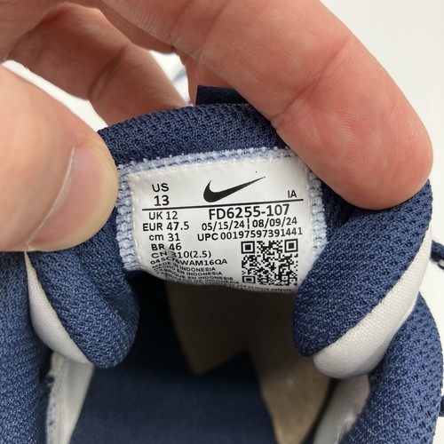 Nike Alpha Huarache Elite 4 Low MCS Baseball Cleats Navy White Men's Size US 13 - Picture 11 of 11