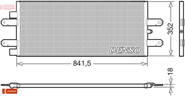 Denso DCN99053 Kondensator FüR Klimaanlage Kondensator Klimaanlage-image