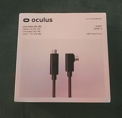 NIB! OCULUS QUEST 2 LINK CABLE  USB 3 Type-C  5 METERS, Black