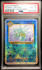 2002 Pokemon Legendary Collection Seadra Reverse Holo #63/110 FOIL VINTAGE PSA 4