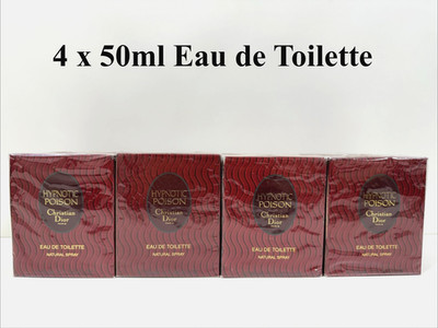 Rare Vintage CHRISTIAN DIOR HYPNOTIC POISON EDT 50ml x 4 2004 New Boxed Lot