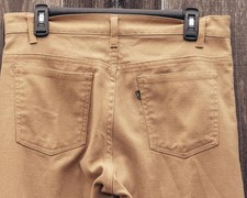 Vintage 80s Levis Sta Prest Tan 517 Pants - Bell Boot Wrangler Rancher Flare