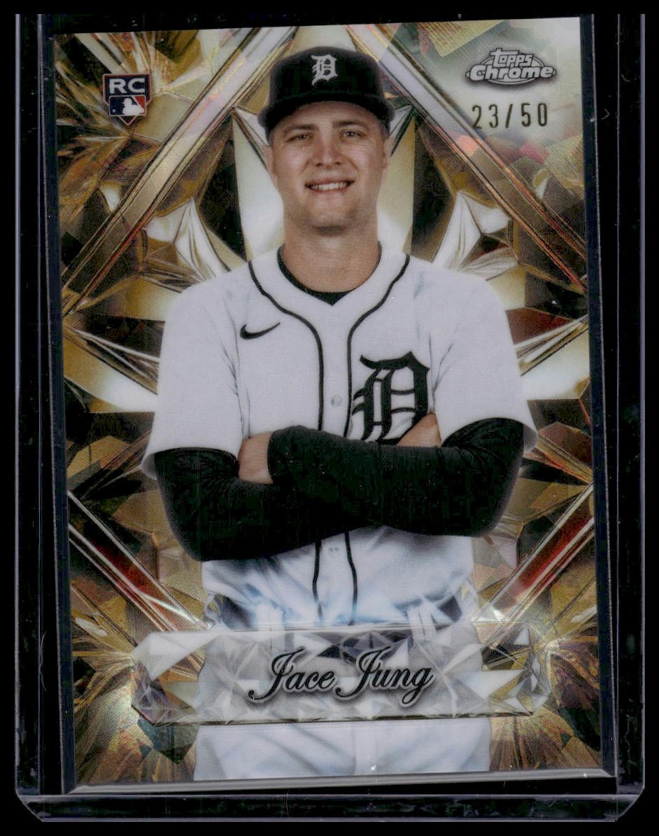 2025 Topps Chrome Sapphire Edition #SS-19 Jace Jung Sappy Selections Gold #/50