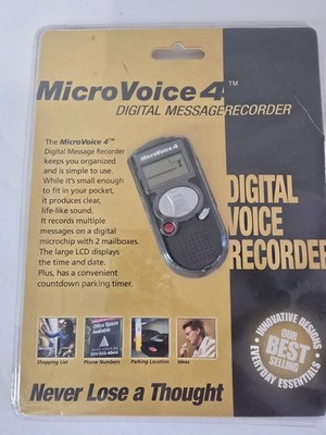 Micro Voice 4 Digital Message Recorder New/Open Package MicroVoice