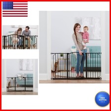 Regalo 0390 BR Baby Gate 30.5"-58" Extra Wide Bottom of Stairs Doorways