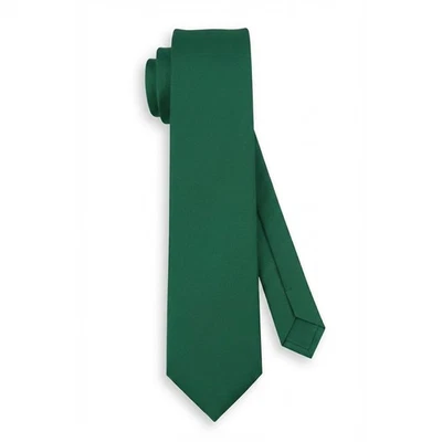 TigerTie Designer Krawatte in moosgrün einfarbig Uni - Tie Schlips - Bild 1 von 4