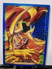 Marvel Masterpieces '92 Platinum Loki #50 Blue Traxx Parallel