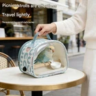 Daily Carry Bird Travel Bag with Clear Front and Upper Handle Pet Carriers Bag